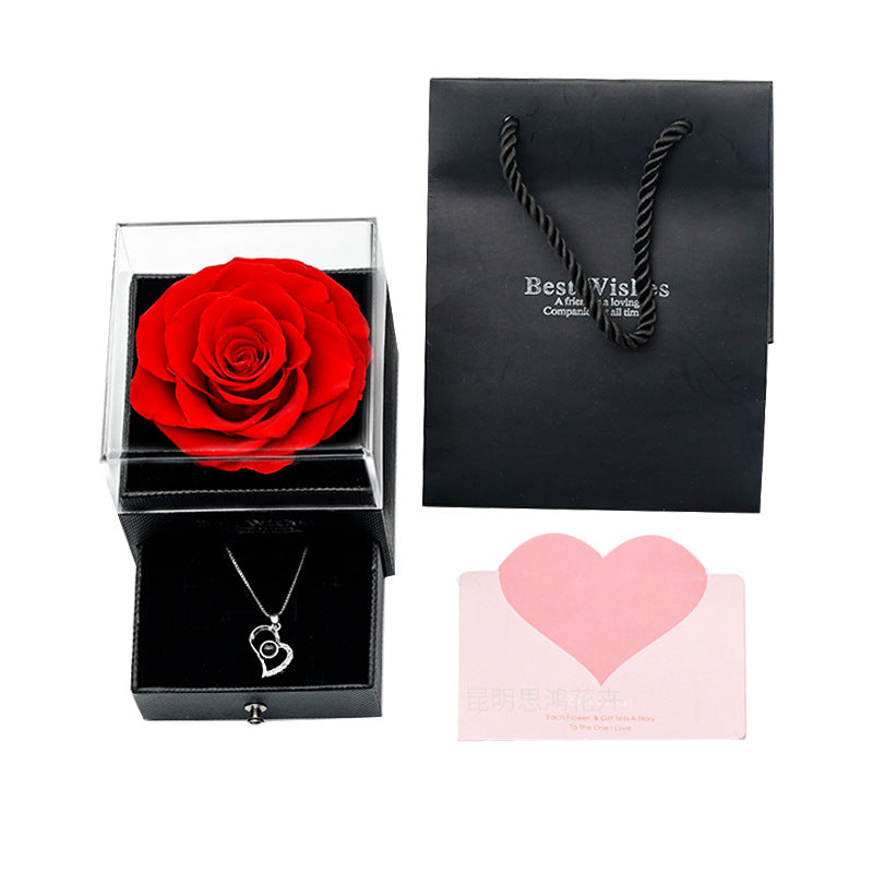 Heart Shaped Necklace with GIft Box