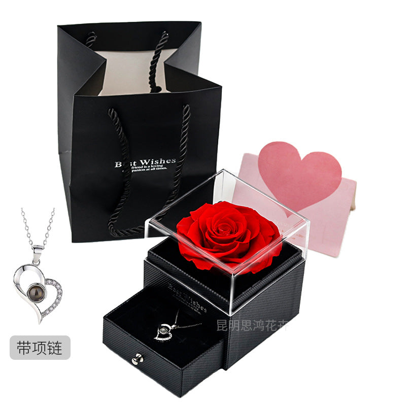 Heart Shaped Necklace with GIft Box