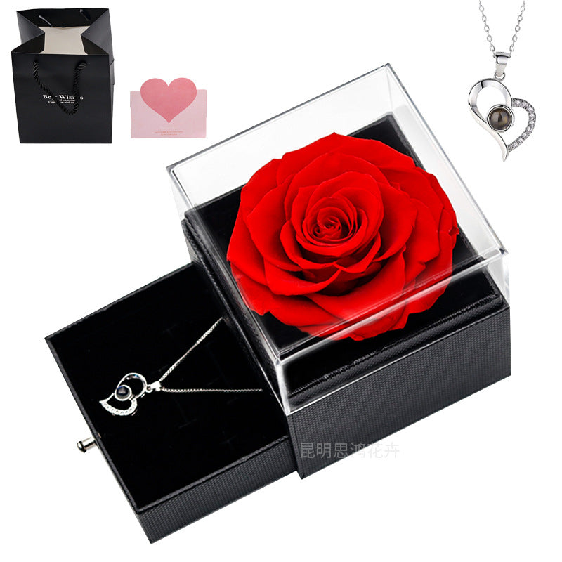 Heart Shaped Necklace with GIft Box